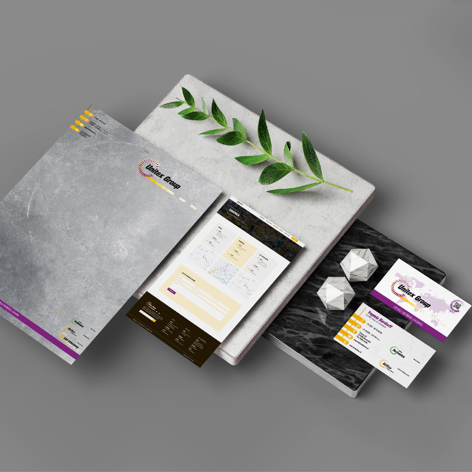 Drukwerk Unitexx website